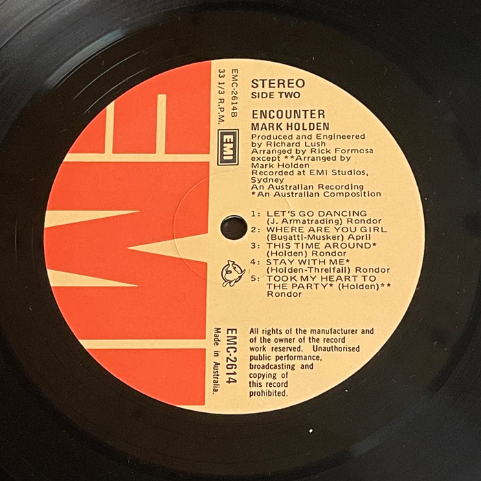 Mark Holden - Encounter (Vinyl LP)