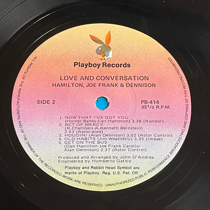 Hamilton, Joe Frank & Dennison - Love And Conversation (Vinyl LP)[Gatefold]