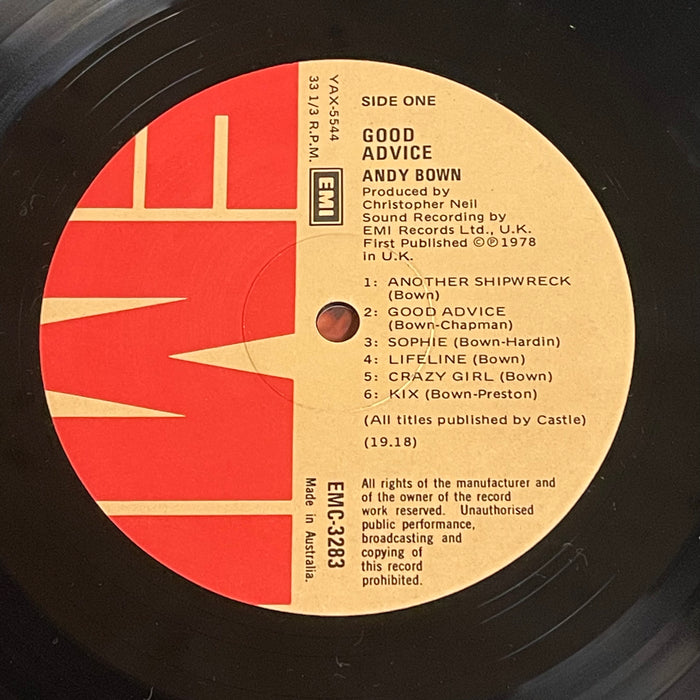 Andy Bown - Good Advice (Vinyl LP)