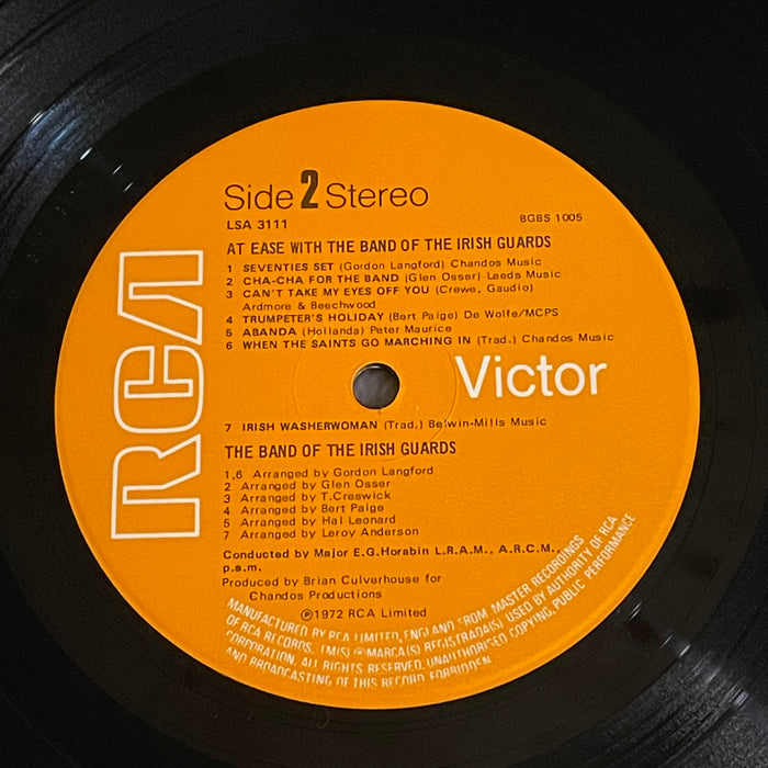 The Band Of The Irish Guards - At Ease With The Band Of The Irish Guards (Vinyl LP)