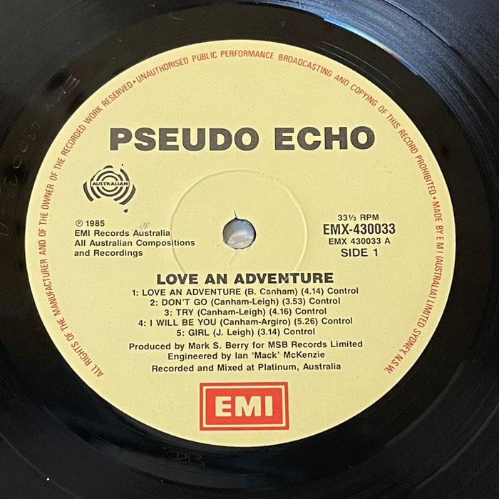 Pseudo Echo - Love An Adventure (Vinyl LP)
