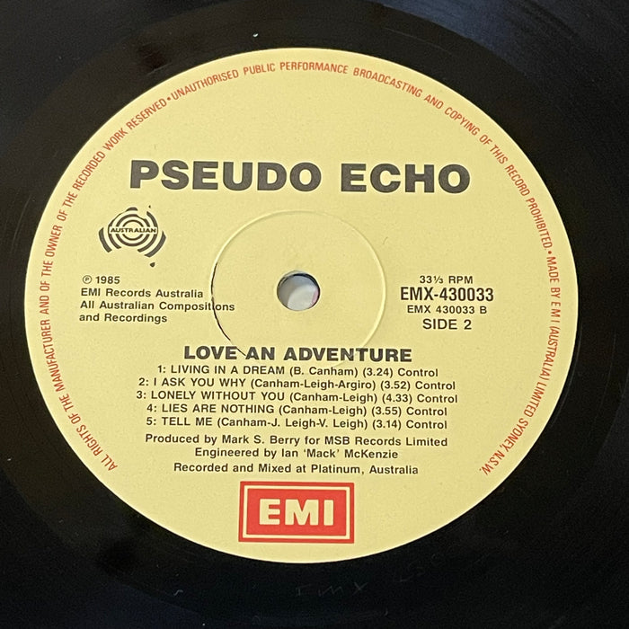 Pseudo Echo - Love An Adventure (Vinyl LP)