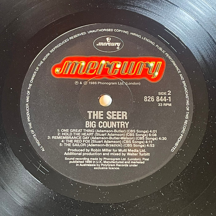 Big Country - The Seer (Vinyl LP)