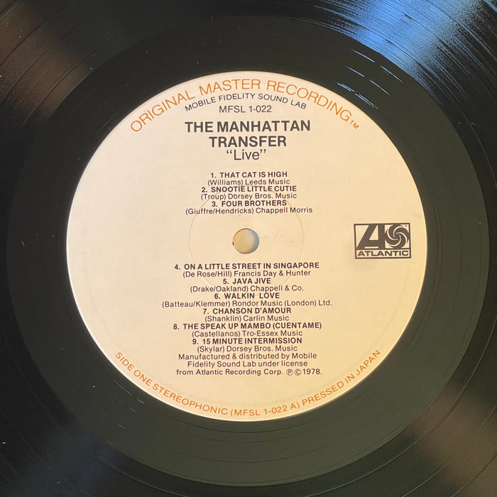 The Manhattan Transfer ‎- Live (Vinyl LP)