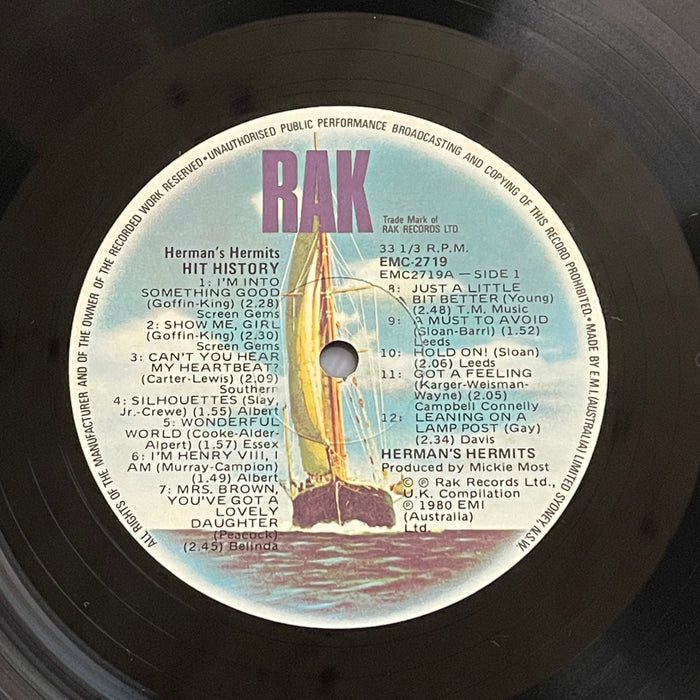 Herman's Hermits - Hit History (Vinyl LP)[Gatefold]