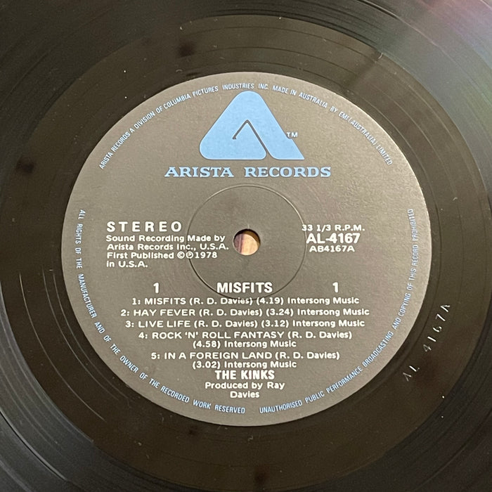 The Kinks ‎- Misfits (Vinyl LP)