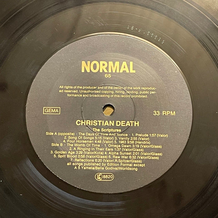 Christian Death - The Scriptures (Vinyl LP)[Gatefold]