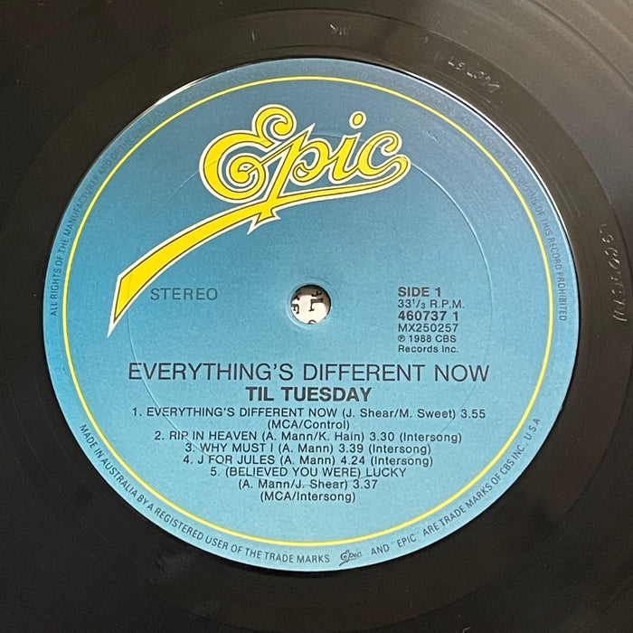 'Til Tuesday - Everything's Different Now (Vinyl LP)