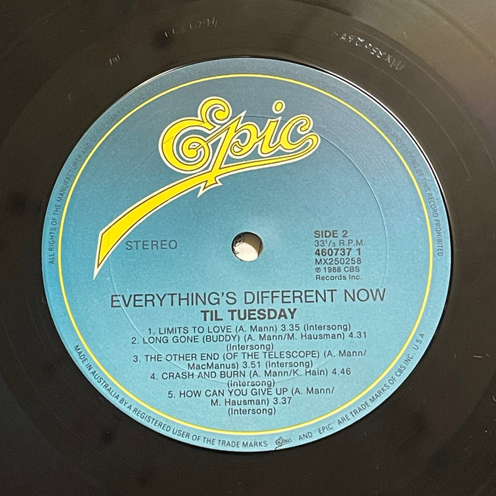 'Til Tuesday - Everything's Different Now (Vinyl LP)