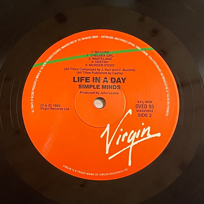 Simple Minds - Life In A Day (Vinyl LP)