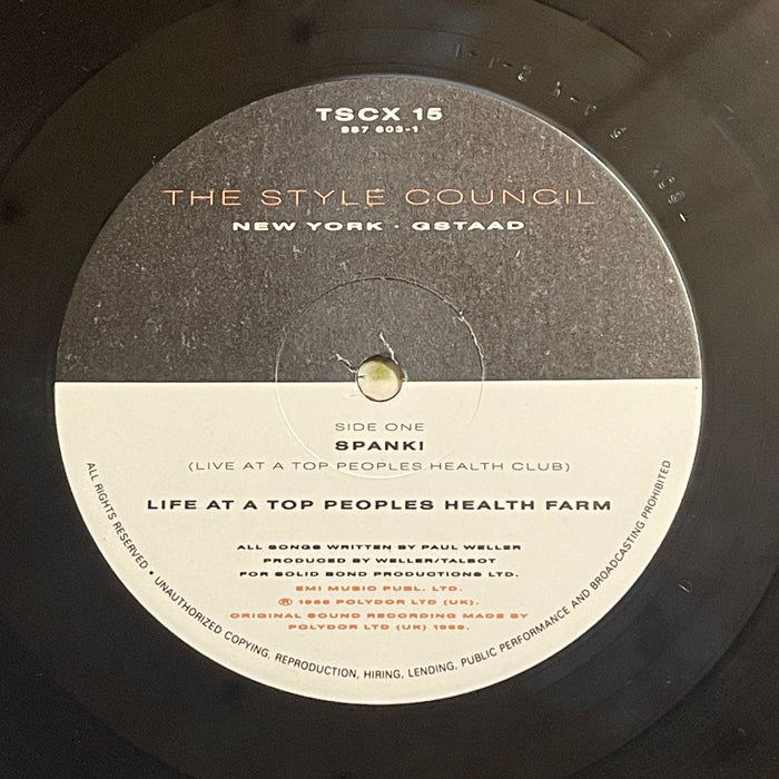 The Style Council - Life At A Top Peoples Health Farm (12" Single)
