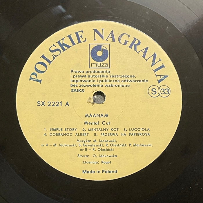 Maanam - Mental Cut (Vinyl LP)