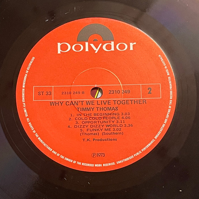 Timmy Thomas - Why Can't We Live Together (Vinyl LP)