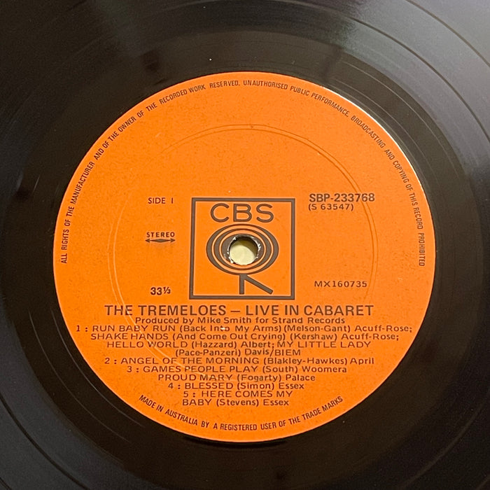 The Tremeloes ‎- Live In Cabaret (Vinyl LP)