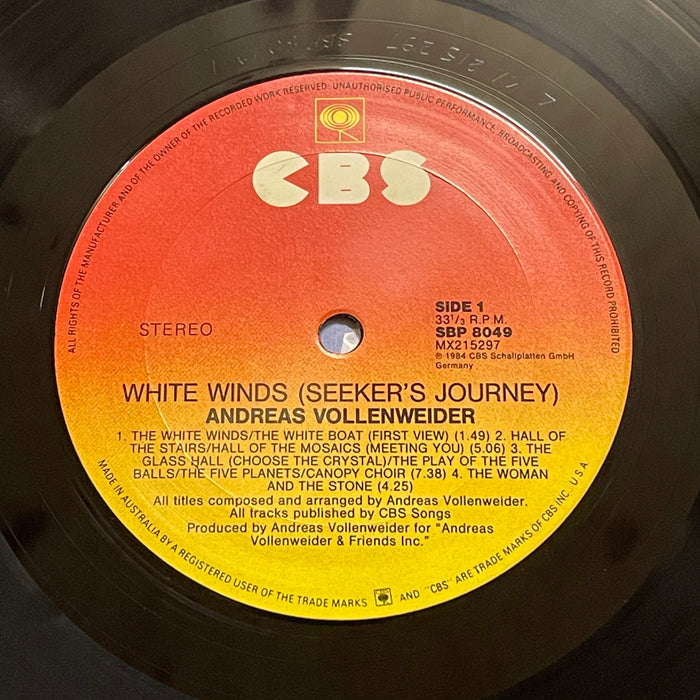Andreas Vollenweider - White Winds (Seeker's Journey) (Vinyl LP)