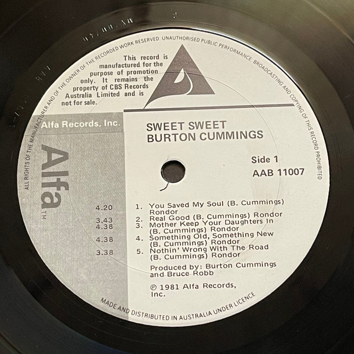 Burton Cummings - Sweet Sweet (Vinyl LP)