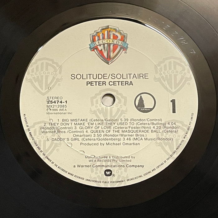 Peter Cetera - Solitude / Solitaire (Vinyl LP)