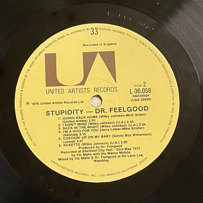 Dr. Feelgood - Stupidity (Vinyl LP)
