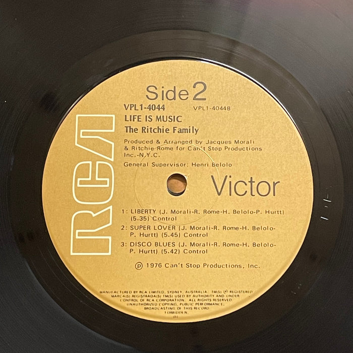 The Ritchie Family - Life Is Music (Vinyl LP)[Gatefold]