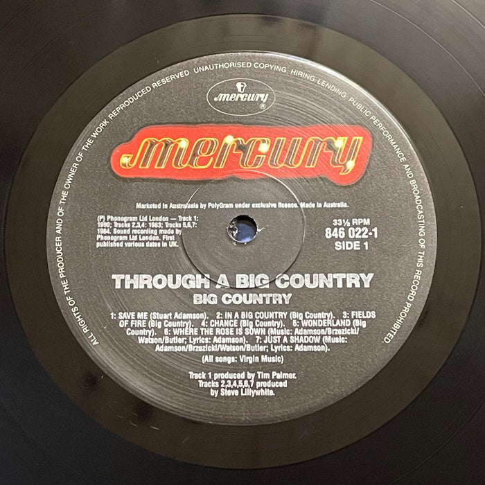 Big Country - Through A Big Country - Greatest Hits (Vinyl LP)