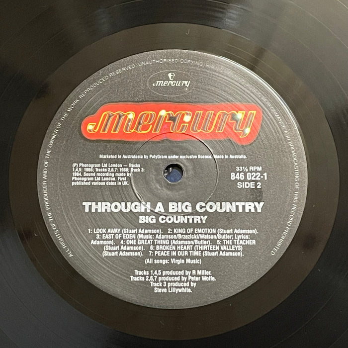 Big Country - Through A Big Country - Greatest Hits (Vinyl LP)