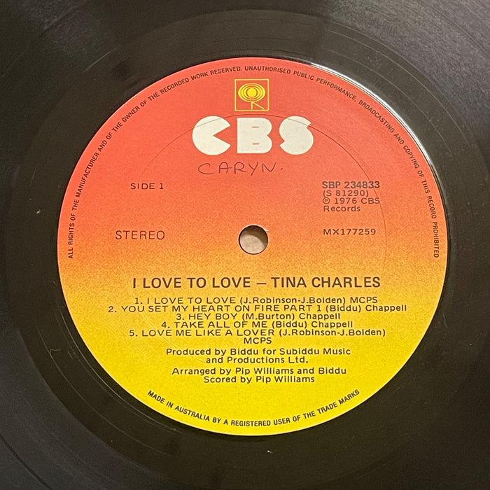 Tina Charles - I Love To Love (Vinyl LP)