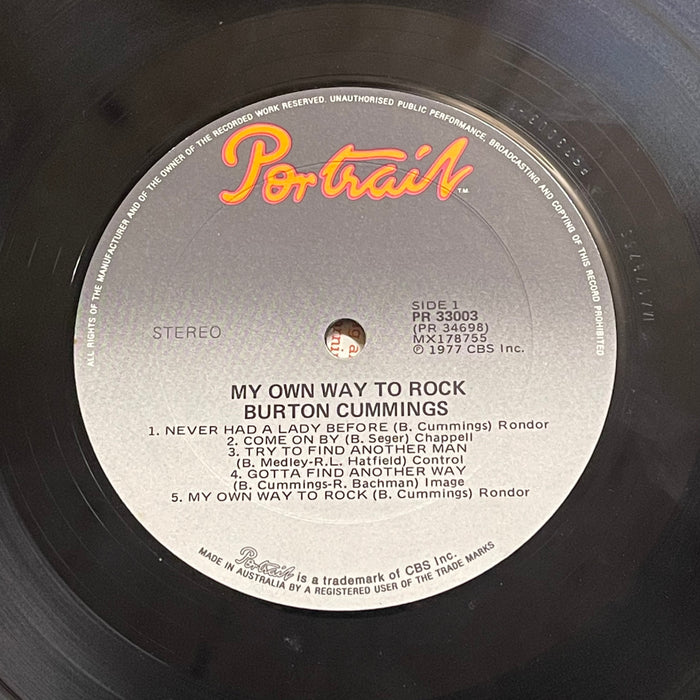 Burton Cummings - My Own Way To Rock (Vinyl LP)