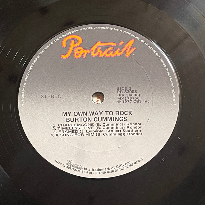 Burton Cummings - My Own Way To Rock (Vinyl LP)