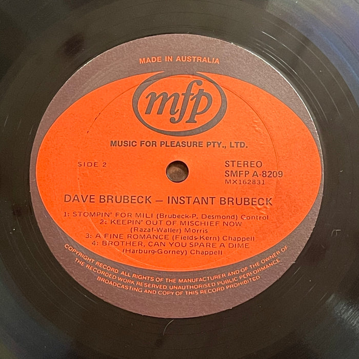 The Dave Brubeck Quartet - The Dave Brubeck Quartet (Vinyl LP)