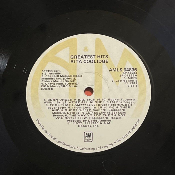 Rita Coolidge - Greatest Hits (Vinyl LP)