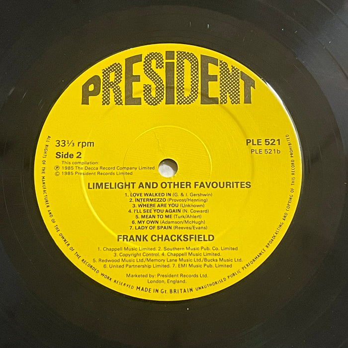 Frank Chacksfield & His Orchestra - Limelight & Other Favourites (Vinyl LP)