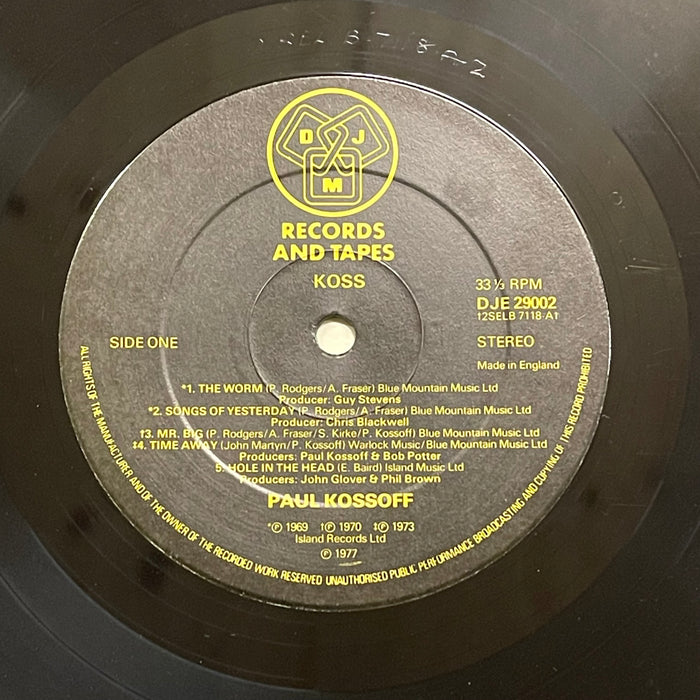 Paul Kossoff - Koss (Vinyl 2LP)[Gatefold]