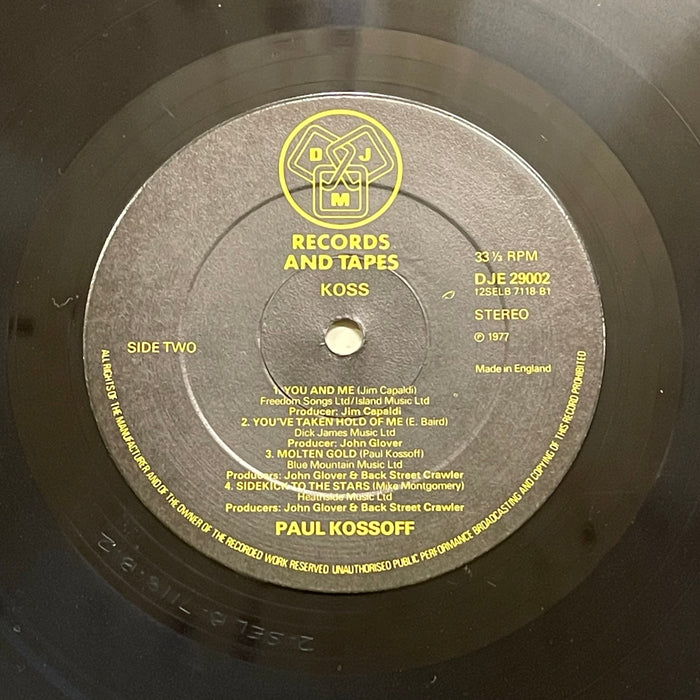 Paul Kossoff - Koss (Vinyl 2LP)[Gatefold]