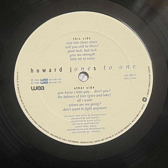 Howard Jones - One To One (Vinyl LP)