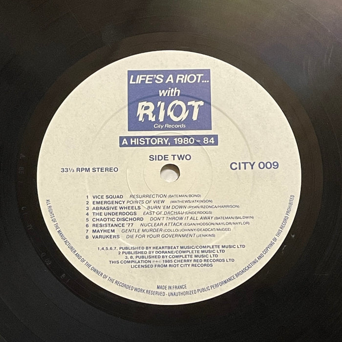 Various - Life's A Riot With Riot City Records (Vinyl LP)