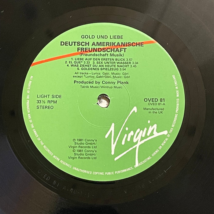 Deutsch Amerikanische Freundschaft - Gold Und Liebe (Vinyl LP)