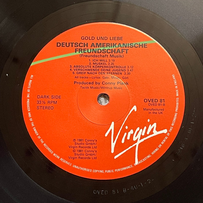 Deutsch Amerikanische Freundschaft - Gold Und Liebe (Vinyl LP)