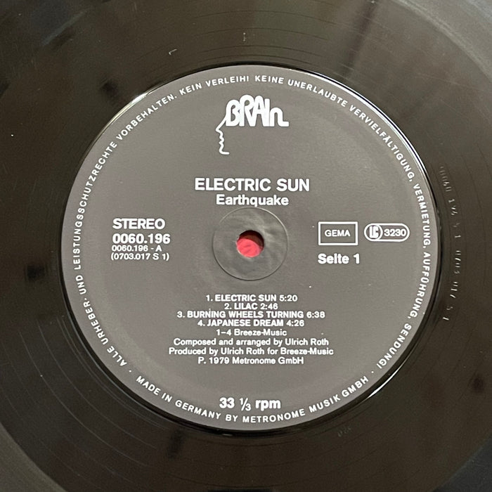 Electric Sun ‎- Earthquake (Vinyl LP)