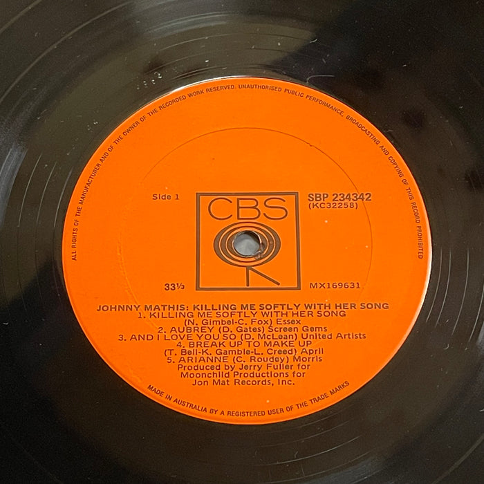 Johnny Mathis - Killing Me Softly With Her Song (Vinyl LP)