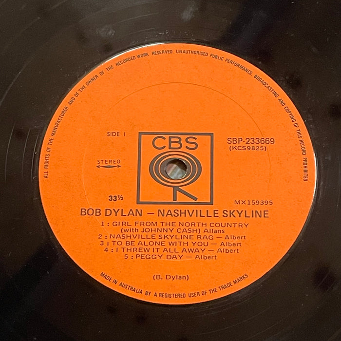 Bob Dylan - Nashville Skyline (Vinyl LP)