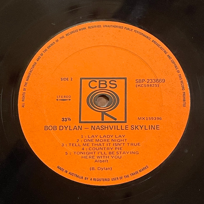 Bob Dylan - Nashville Skyline (Vinyl LP)