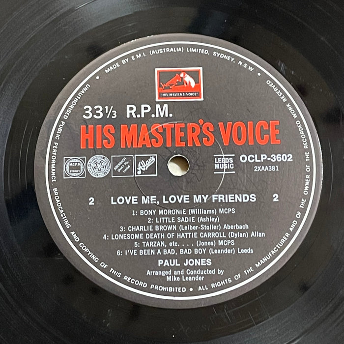 Paul Jones - Love Me, Love My Friends (Vinyl LP)