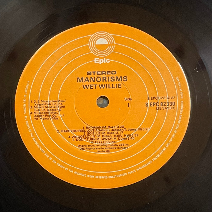 Wet Willie - Manorisms (Vinyl LP)