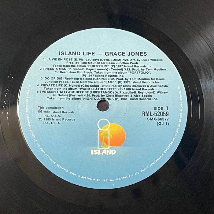 Grace Jones ‎- Island Life (Vinyl LP + 12" Single)[Gatefold]