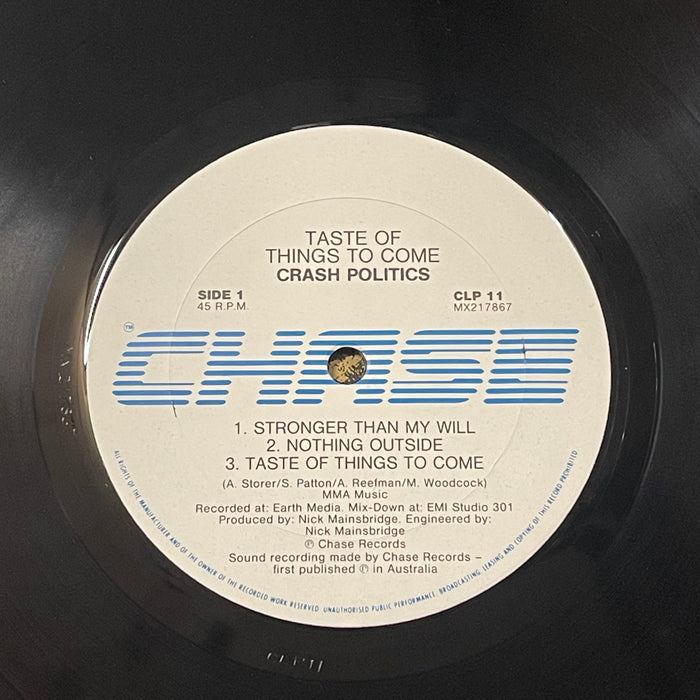 Crash Politics - A Taste Of Things To Come (Vinyl LP)