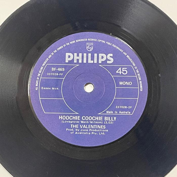 The Valentines - Juliette / Hoochie Coochie Billy (7" Vinyl)