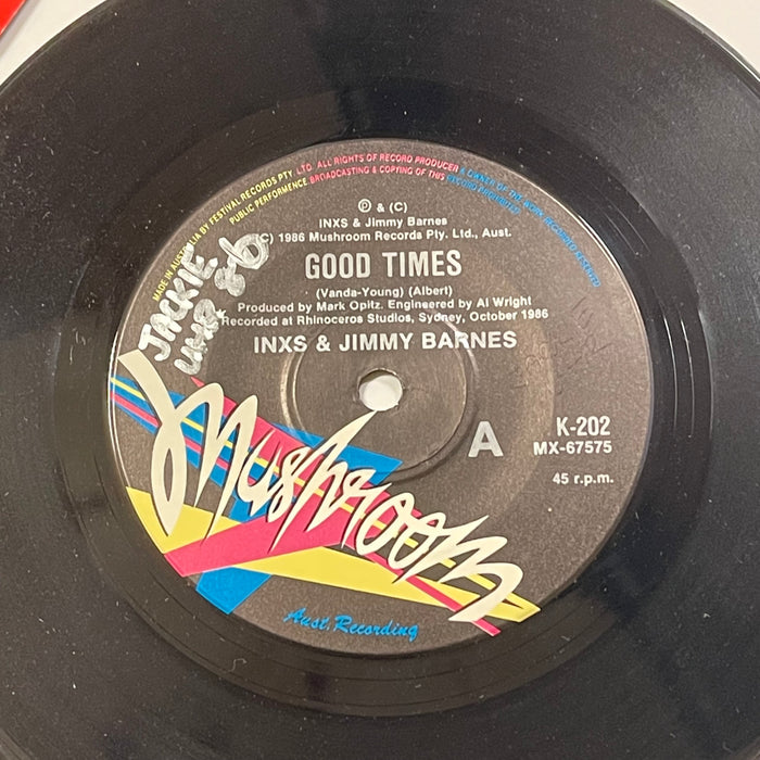 INXS And Jimmy Barnes - Good Times (7" Vinyl)