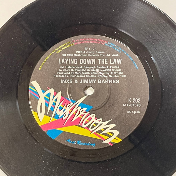 INXS And Jimmy Barnes - Good Times (7" Vinyl)