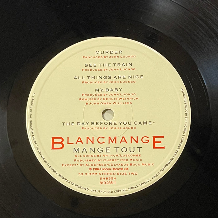Blancmange - Mange Tout (Vinyl LP)