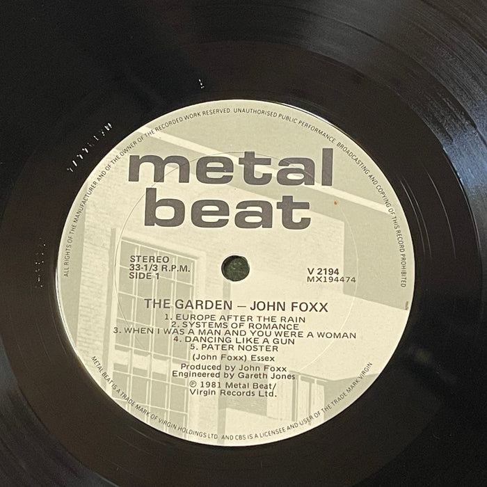 John Foxx - The Garden (Vinyl LP)